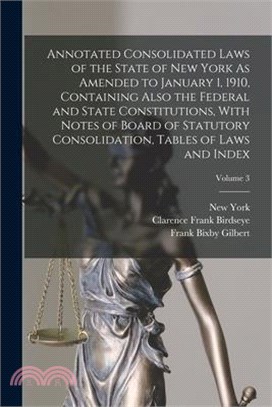 Annotated Consolidated Laws Of The State Of New York As Amended To ...