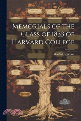 Memorials of the Class of 1833 of Harvard College