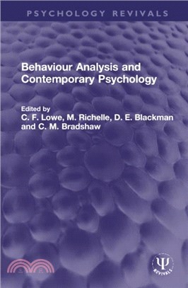 Behaviour Analysis and Contemporary Psychology