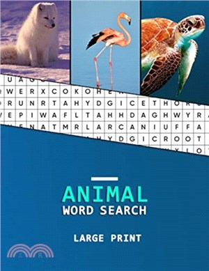 Animal Word Search Large Print：A word hunting book for Dementia and Alzheimers patients - Reduced memory loss and increased mental capacity