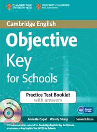 Objective Key for Schools Practice Test Booklet with Answers with Audio CD