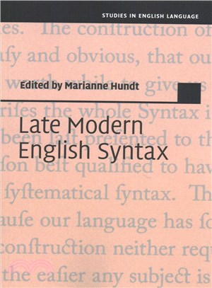 Late Modern English Syntax