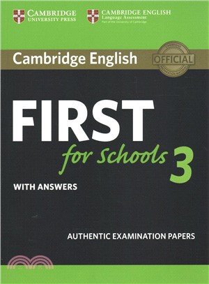 Cambridge English First for Schools 3 Book With Answers