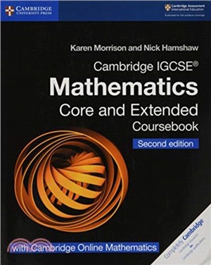 Cambridge IGCSE (R) Mathematics Coursebook Core and Extended Second Edition with Cambridge Online Mathematics (2 Years)