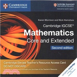 Cambridge Igcse Mathematics Core and Extended Cambridge Elevate Access Card