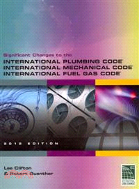Significant Changes to the International Plumbing Code, International Mechanical Code and International Fuel Gas Code 2012