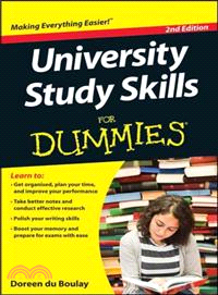 UNIVERSITY STUDY SKILLS FOR DUMMIES, 2ND EDITION