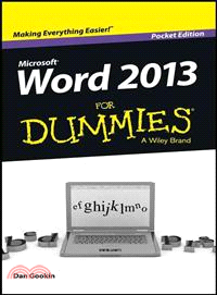 Word 2013 for Dummies ― Pocket Edition