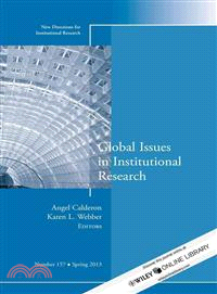 Global Issues in Institutional Research ― New Directions for Institutional Research