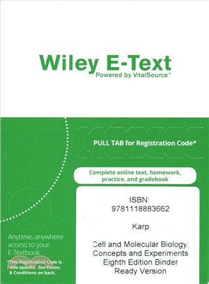 Cell and Molecular Biology Wiley E-text Reg Card ― Concepts and Experiments