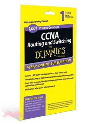 1,001 Ccna Routing and Switching Practice Questions for Dummies, Access Code Card, 1-year Subscription