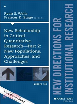 New Scholarship in Critical Quantitative Research ─ New Populations, Approaches, and Challenges