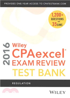 Wiley CPAexcel Exam Review Test Bank Access Code 2016 ─ Regulation