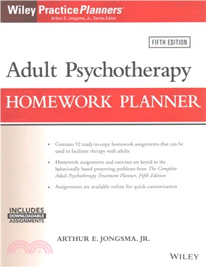 Adult Psychotherapy Homework Planner