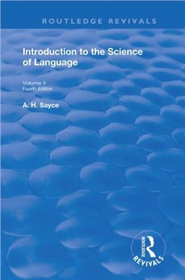 INTRODUCTION TO THE SCIENCE OF LANGUAGE