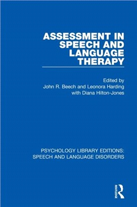 Assessment in Speech and Language Therapy