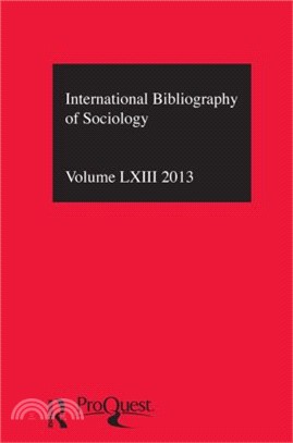 IBSS: Sociology: 2013 Vol.63: International Bibliography of the Social Sciences