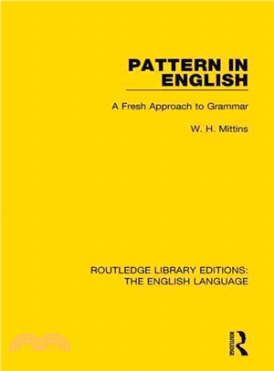 Pattern in English ─ A Fresh Approach to Grammar