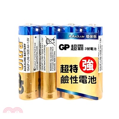 GP超霸 超特強鹼性電池3號(4入)