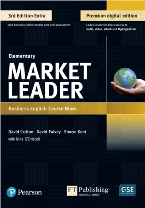 Market Leader 3e Extra Elementary Course Book, eBook, QR, MEL & DVD Pack