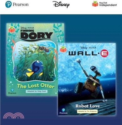 Pearson Bug Club Disney Year 2 Pack A, including Orange and Turquoise book band readers; Finding Dory: The Lost Otter, Wall-E: Robot Love