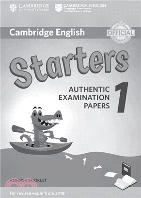 Cambridge English Starters 1 Answer Booklet for Revised Exam from 2018