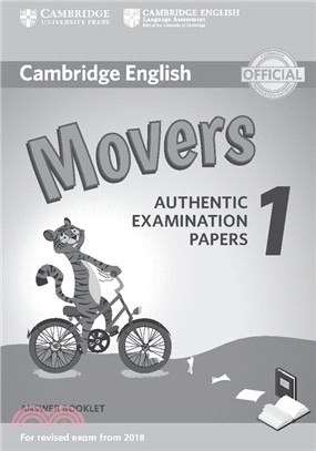 Cambridge English Movers 1 Answer Booklet for Revised Exam from 2018