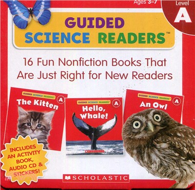 Guided Science Readers Parent Pack: Level A with CD (16 books/ activity book/ parent tip sheet/ sticker sheet)
