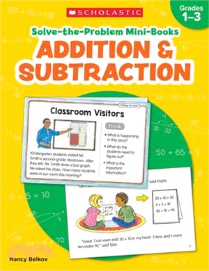 Solve-The-Problem Mini Books: Addition & Subtraction: 12 Math Stories for Real-World Problem Solving
