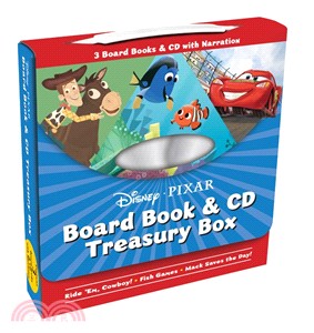 Disney-Pixar Board Book & CD Treasury Box ─ Ride 'Em Cowboy / Fish Games / Mack Saves the Day!