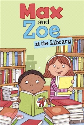 Max and Zoe at the Library
