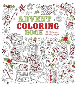 Advent Coloring Book: 24 Christmas Coloring Pages