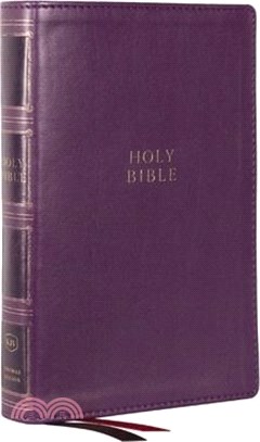 Kjv, Compact Center-Column Reference Bible, Leathersoft, Purple, Red Letter, Comfort Print