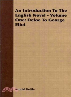 An Introduction to the English Novel ― Defoe to George Eliot