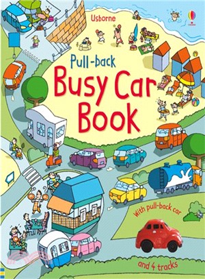 Pull-back busy car book /