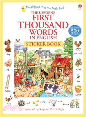 First Thousand Words in English Sticker Book | 拾書所