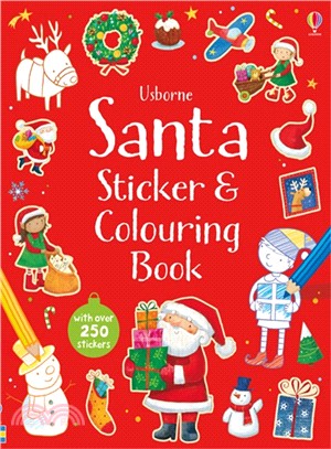 Santa Sticker and Colouring Book