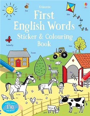 First Words Sticker & Colouring Book