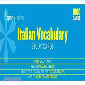 Italian Vocabulary SparkNotes Study Cards