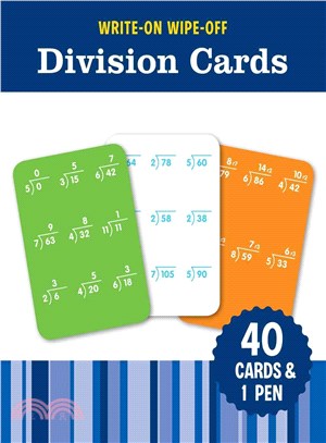 Write-On Wipe-Off Division Cards