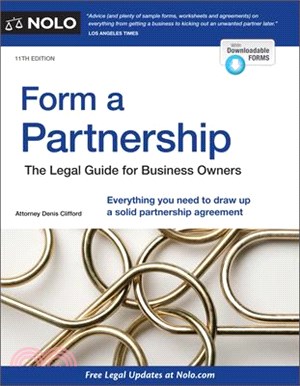 Form a Partnership ― The Legal Guide for Business Owners: includes Downloadable Forms