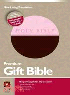 Holy Bible ─ New Living Translation, Pink/Dark Brown, Tutone, Leatherlike, Premium Gift Bible