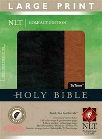 Holy Bible ─ New Living Translation Black / Tan TuTone LeatherLike