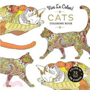 Vive Le Color! Cats ― Adult Coloring Book