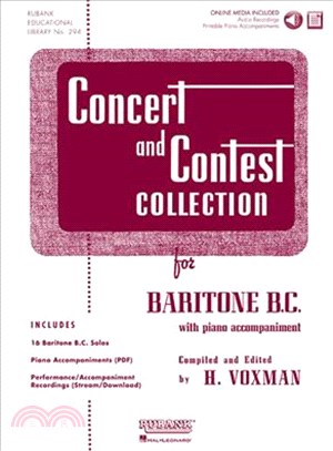 Concert and Contest Collection for Baritone B.C. ─ B Flat Cornet, Trumpet or Bariton With Piano Accompaniment