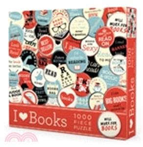 I Heart Books Puzzle (1,000 pieces)