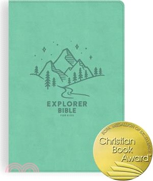 CSB Explorer Bible for Kids, Light Teal Mountains Leathertouch, Indexed: Placing God's Word in the Middle of God's World