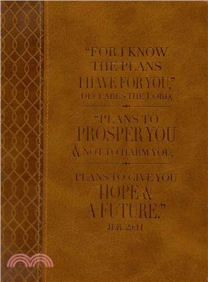 Brown Lux-leather Journal Plans Jeremiah 29:11