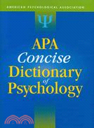 Apa Concise Dictionary of Psychology