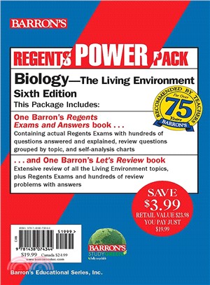 Biology Power Pack ─ Barron's Regents Exams and Answers/ Barron's Let's Review